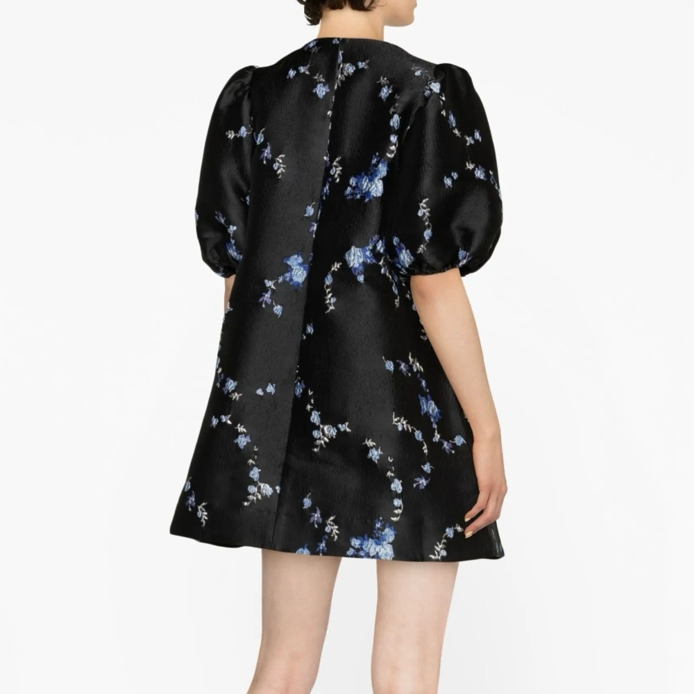 Floral Puff Sleeve Dress - Picture 3 of 4